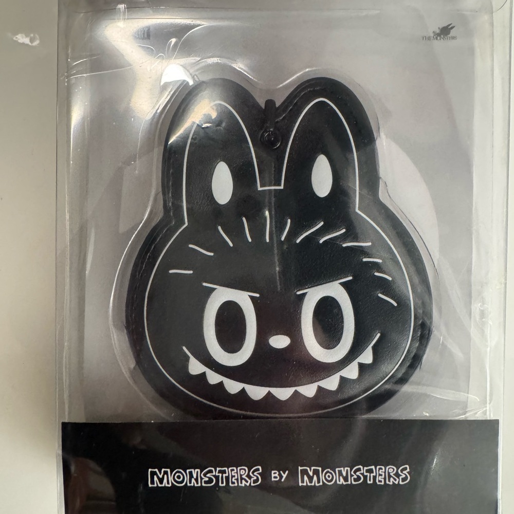 Monsters Labubu Black Keychain Mirror